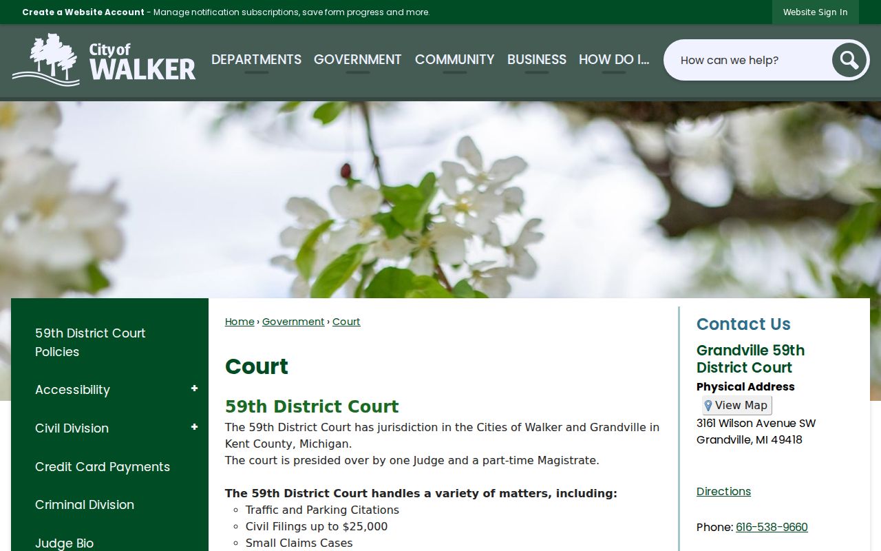 Grandville court docket shared 59th District Court jurisdiction